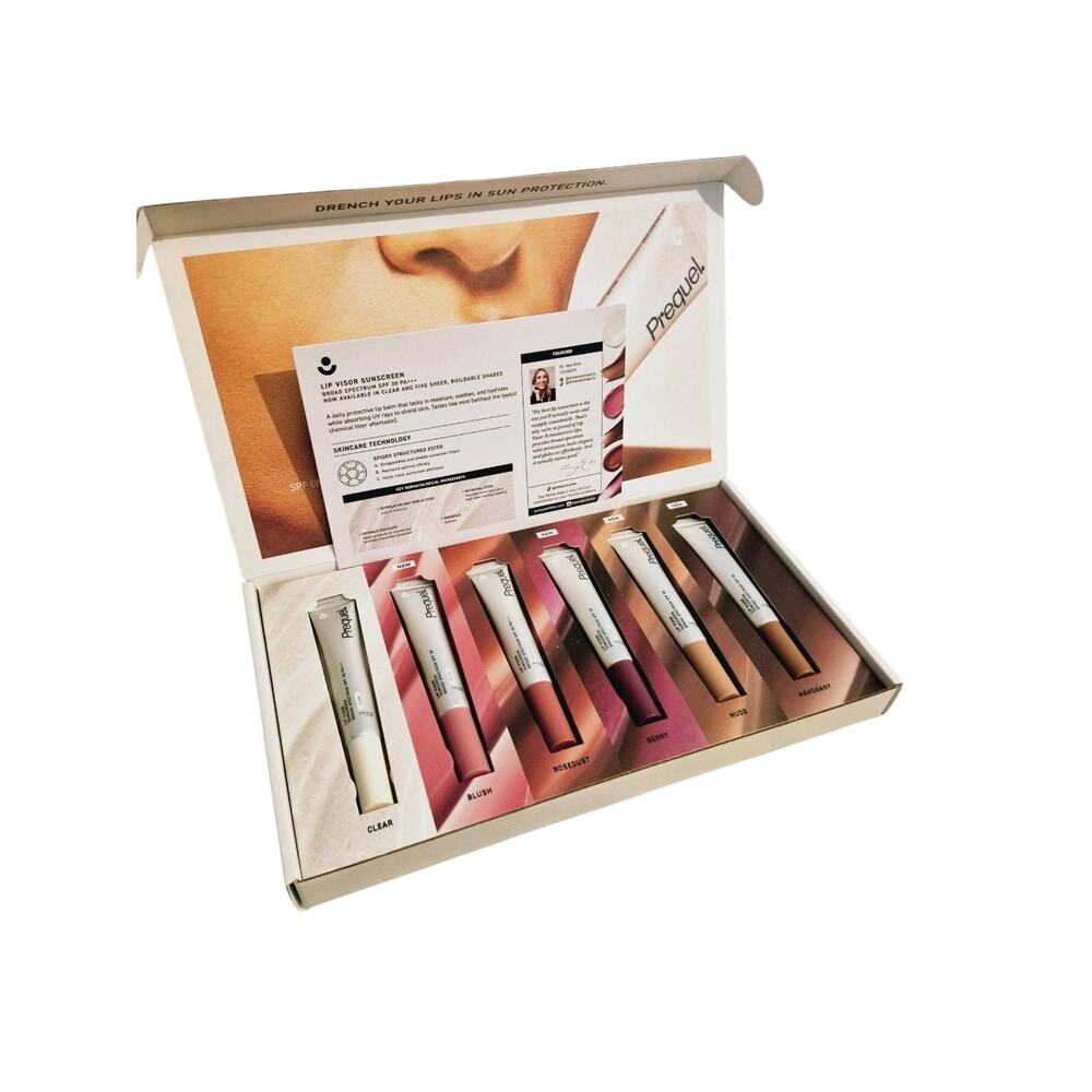 6 Pack Prequel Skin Lip Visor SPF 30 collection set various shades RARE